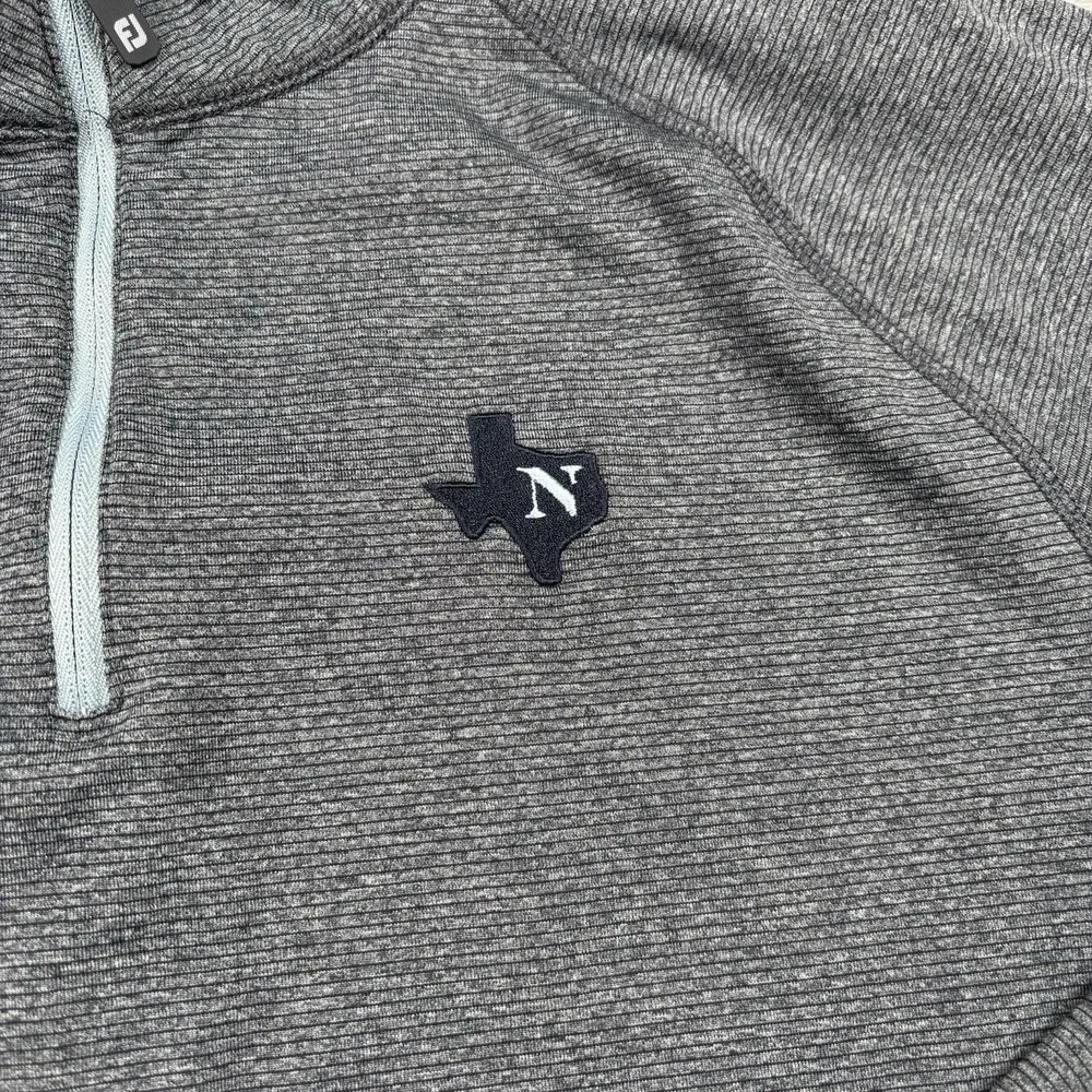 FootJoy ThermoSeries 1/4 Zip Pullover Men Medium Blue Golf Performance Mid Layer